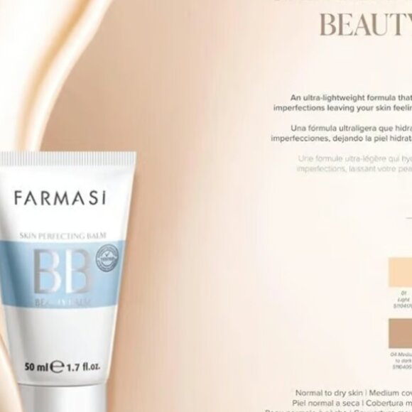 Farmasi Skin Perfecting Beauty Balm BB Cream Light to Medium 02 - Picture 2 of 6